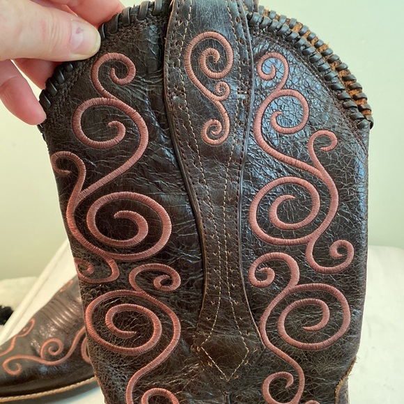 Ariat Western embroidered brown boots - Picture 13 of 16